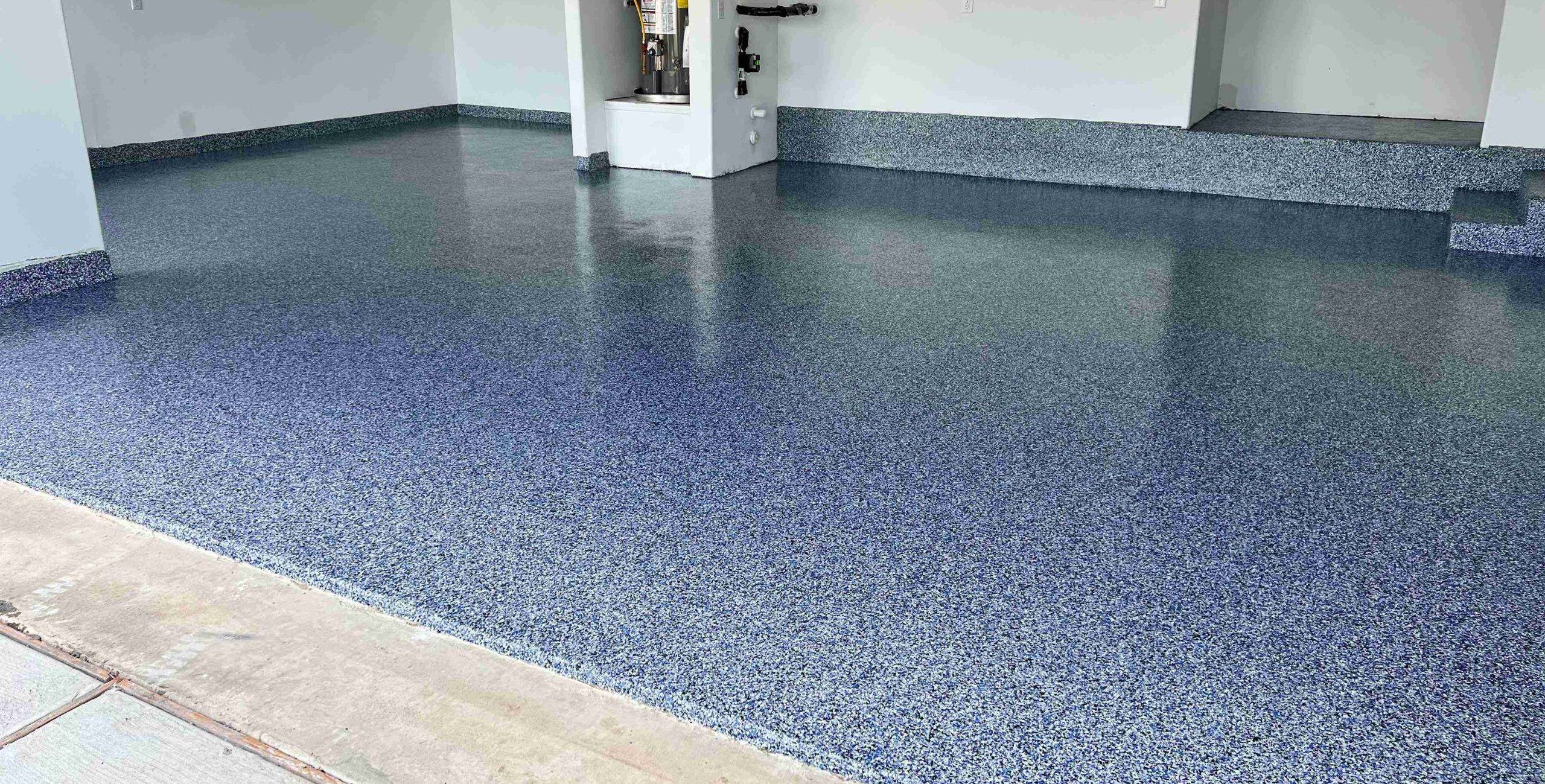 Finished epoxy garage floor coating in Centennial, CO
